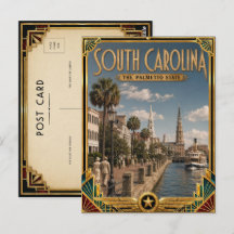 South Carolina Vintage Art Deco Gouden Tijdperk