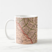 South Carolina Vintage Road Map Mug Koffiemok (Links)