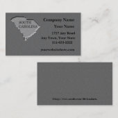 South Carolina Visitekaartje gebeeldhouwd stenen l (Voorkant / Achterkant)
