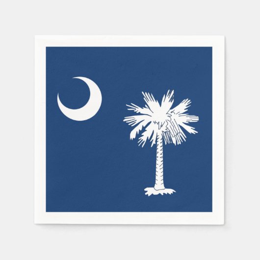 South Carolina Vlag Cocktail servetten (Voorkant)