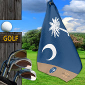 South Carolina vlag & monogrammen / golfhanddoek