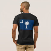 South Carolina, vlag van de Verenigde Staten T-shirt (Achterkant volledig)