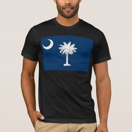 South Carolina, vlag van de Verenigde Staten T-shirt (Voorkant)