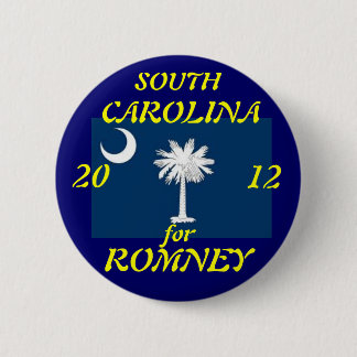 South Carolina voor Romney 2012 Ronde Button 5,7 Cm