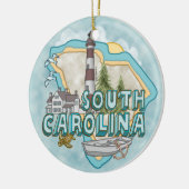 South Carolina Vuurtoren Ornament (Links)