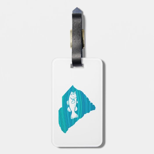 South Carolina Wave Vist Bagagelabel (Achterkant verticaal)