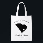South Carolina Wedding Welcome Bag voor Hotel Gues Boodschappentas<br><div class="desc">Vul deze hotelwelkomsttas met je favoriete Zuid-Carolina-behandelingen voor gasten naar je bruiloft!</div>