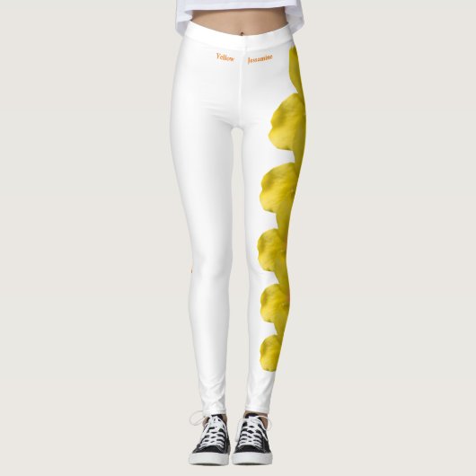 South Carolina Yellow Jessamine Flower Leggings (Voorkant)