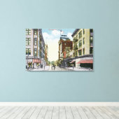 South Center Street Uitzicht van Hotel Mohawk Canvas Afdruk (Insitu (Houten vloer))