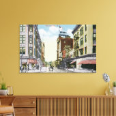 South Center Street Uitzicht van Hotel Mohawk Canvas Afdruk (Insitu (Woonkamer))