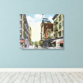 South Center Street Uitzicht van Hotel Mohawk Canvas Afdruk (Insitu (Houten vloer))