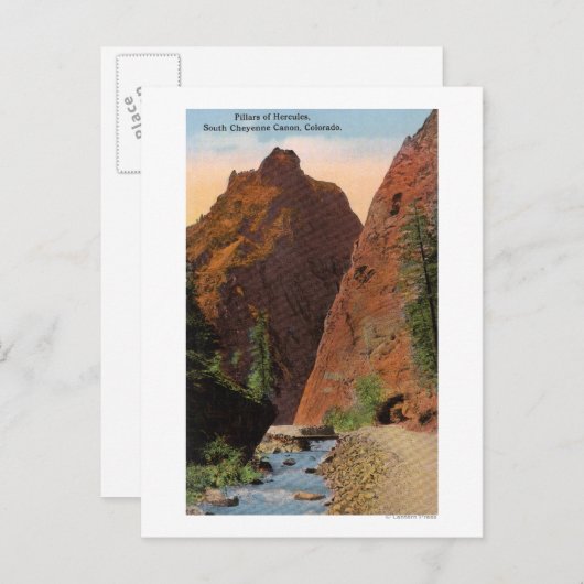 South Cheyenne Canyon Briefkaart (Voorkant / Achterkant)