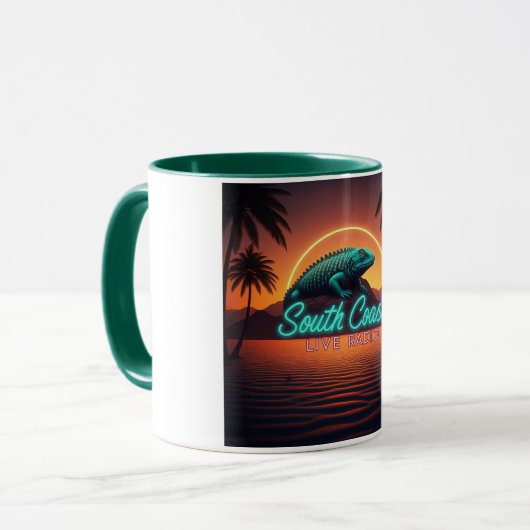 South Coast Live Radio homeware Mok (Voorkant links)