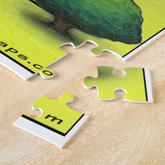 South Congress Downtown Austin Texas Fun Map Legpuzzel (Zijkant)