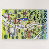 South Congress Downtown Austin Texas Fun Map Legpuzzel (Horizontaal)
