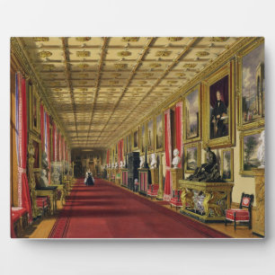 South Corridor, Windsor Castle, 1838 (chromolitho) Fotoplaat