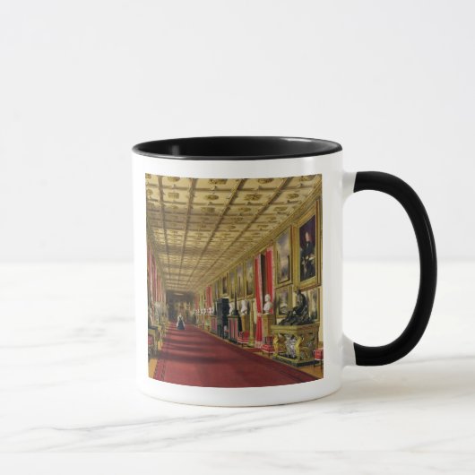 South Corridor, Windsor Castle, 1838 (chromolitho) Mok (Rechts)
