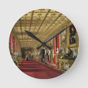 South Corridor, Windsor Castle, 1838 (chromolitho) Ronde Klok