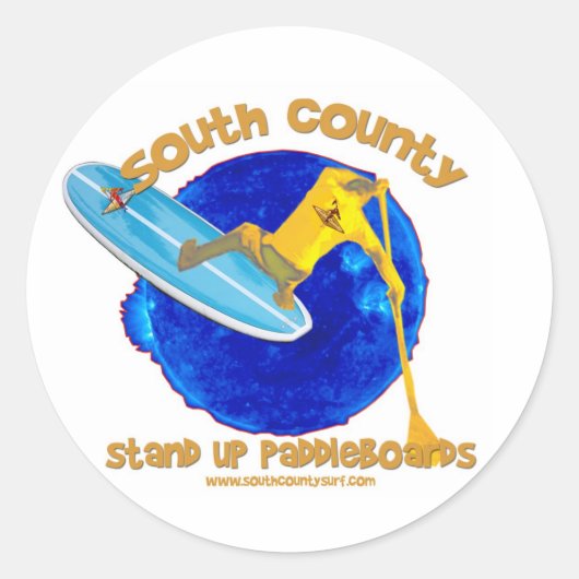 South County Logo Ronde Sticker (Voorkant)