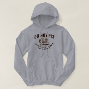 South Dakota: Aai de Fluffy Koeien Niet aan Bizons Hoodie