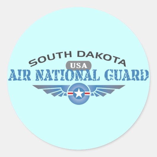 South Dakota Air National Guard Ronde Sticker (Voorkant)