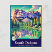 South Dakota | Anime Style Cel Shaded Briefkaart (Voorkant)