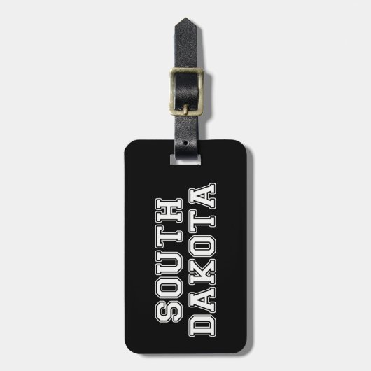 South Dakota Bagagelabel (Voorkant verticaal)