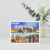 South Dakota  Big Letters Briefkaart (Staand voorkant)