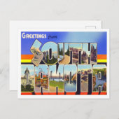 South Dakota  Big Letters Briefkaart (Voorkant / Achterkant)