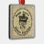 South Dakota Biker  Metalen Ornament (Rechts)