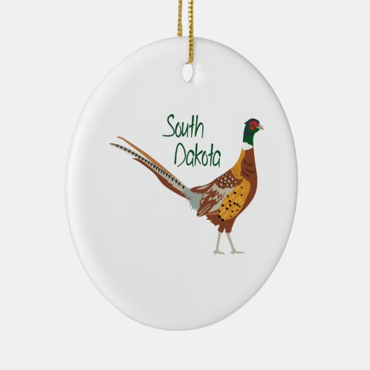 South Dakota Bird Keramisch Ornament (Rechts)