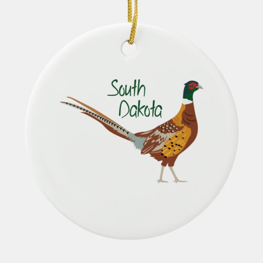 South Dakota Bird Keramisch Ornament (Voorkant)