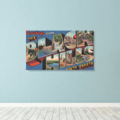 South Dakota - Black Hills - Large Letter Sceners Canvas Afdruk (Insitu (Houten vloer))