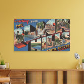 South Dakota - Black Hills - Large Letter Sceners Canvas Afdruk (Insitu (Woonkamer))