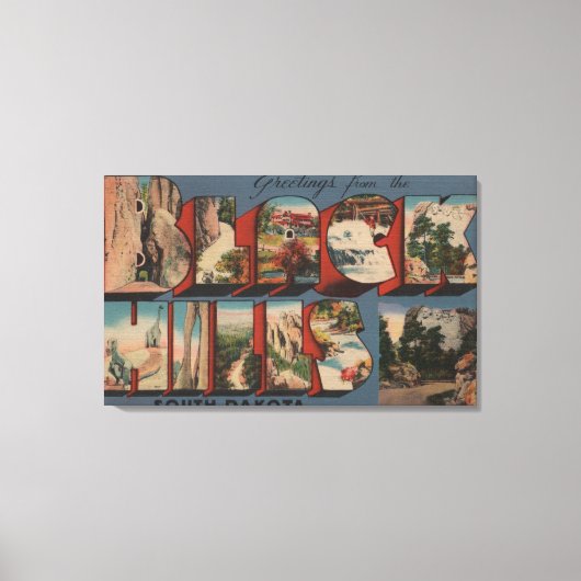 South Dakota - Black Hills - Mt. Rushmore Canvas Afdruk (Voorkant)