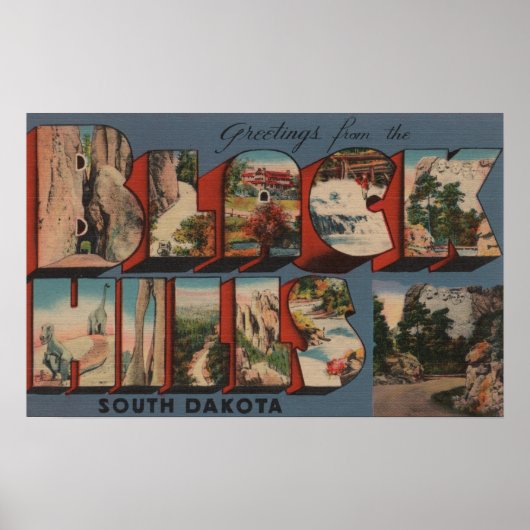 South Dakota - Black Hills - Mt. Rushmore Poster (Voorkant)