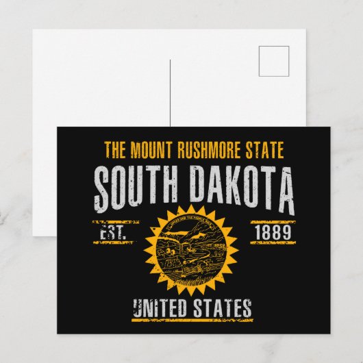 South Dakota Briefkaart (Voorkant / Achterkant)