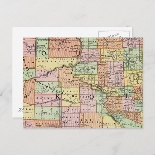 South Dakota Briefkaart (Voorkant / Achterkant)