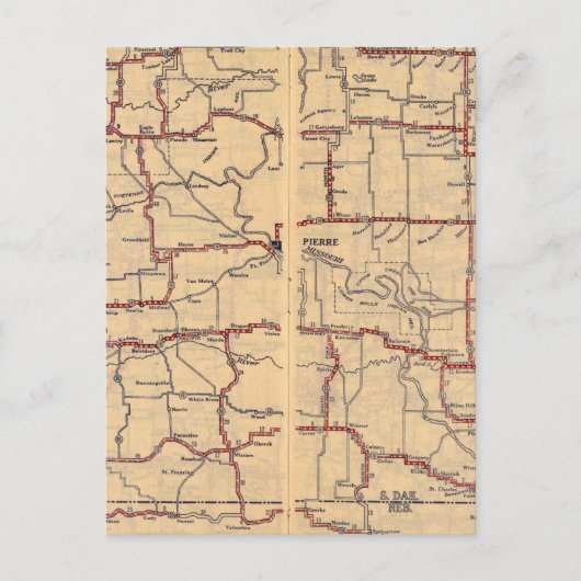 South Dakota Briefkaart (Voorkant)