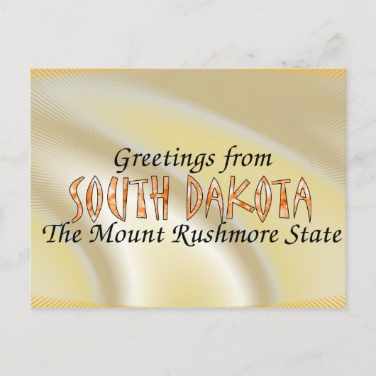 South Dakota Briefkaart (Voorkant)