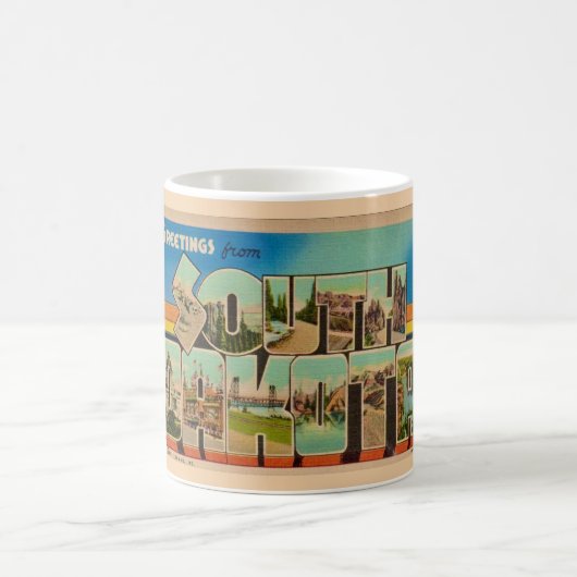  South Dakota Briefkaart Groet Mok (Center)