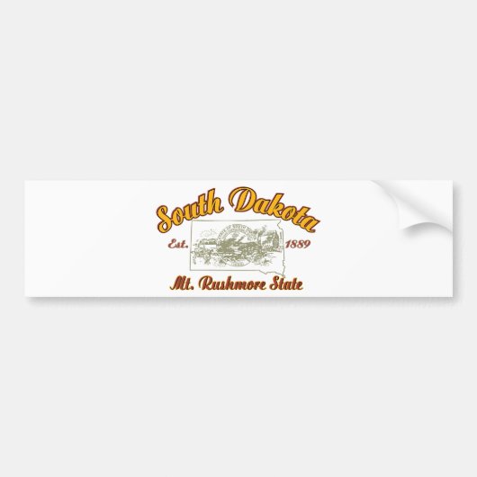 South Dakota Bumpersticker (Voorkant)