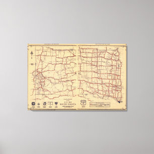 South Dakota Canvas Afdruk