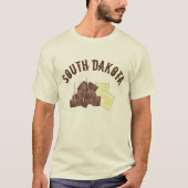 South Dakota Chislic Cubed Meat Crackers SD Foodie T-shirt (Voorkant)