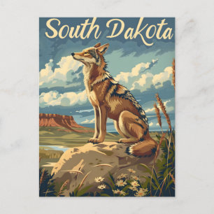 South Dakota Coyote Briefkaart