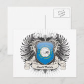 South Dakota Crest Briefkaart (Voorkant / Achterkant)