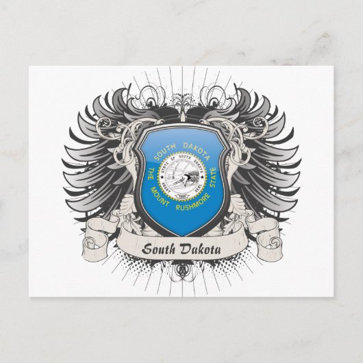 South Dakota Crest Briefkaart (Voorkant)