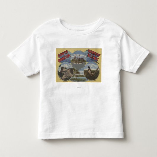 South Dakota - Diverse Schilderachtig Wonder Kinder Shirts (Voorkant)