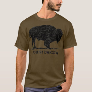 South Dakota en American Buffalo Bison T-shirt