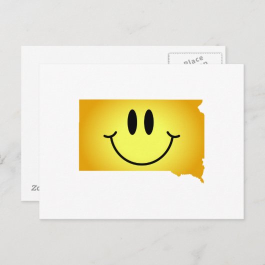 South Dakota Face Briefkaart (Voorkant / Achterkant)